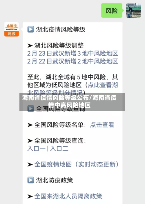 海南省疫情风险等级公布/海南省疫情中高风险地区-第3张图片